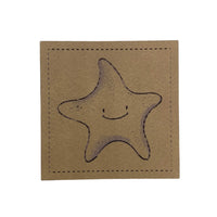 Label | 4x4 cm | Seesternchen #2 | 30 Farben