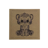 Label | 4x4 cm | Tigerchen #2 | 30 Farben