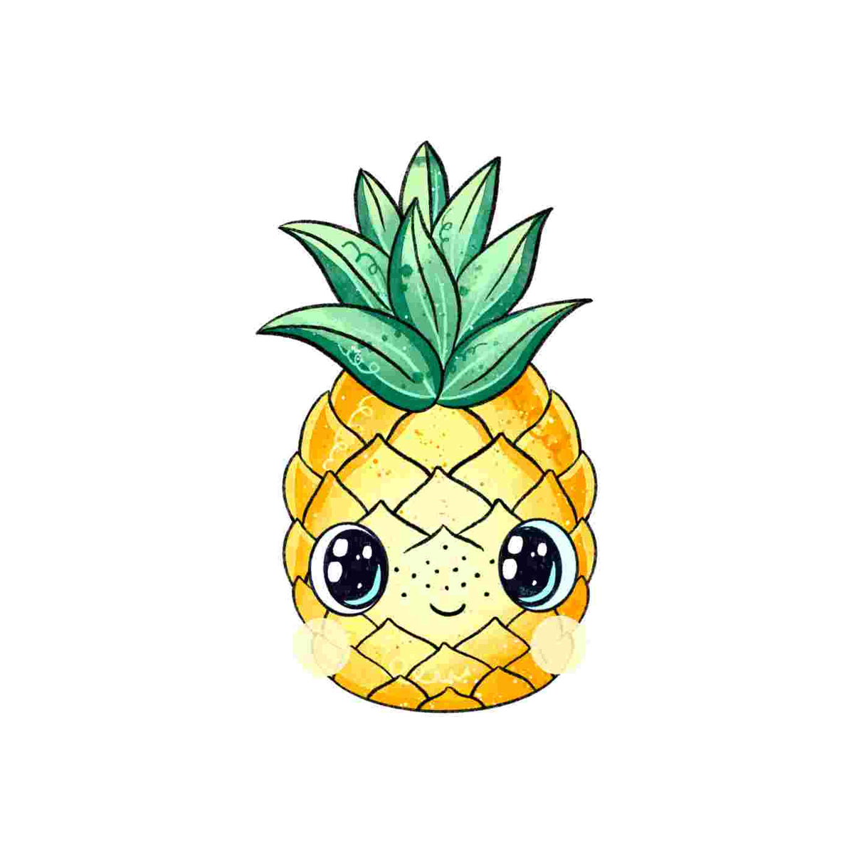 Bügelbild | Ananas #2 | Katzengold Designs