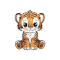 Bügelbild | Tiger #3 | Katzengold Designs
