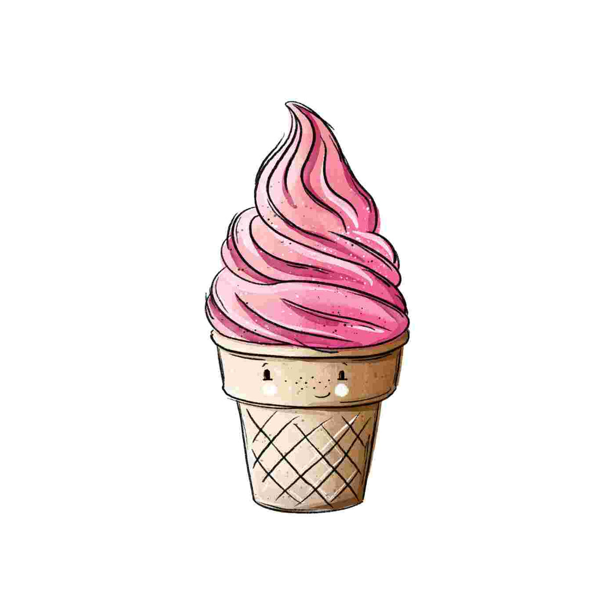 Bügelbild | Softeislein #4 | Katzengold Designs