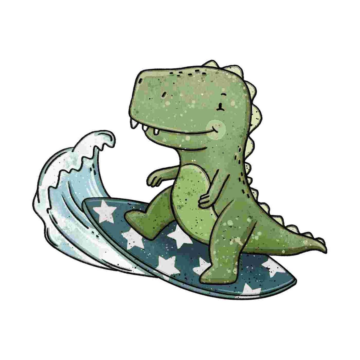 Bügelbild | Surfing Sterne | Katzengold Designs