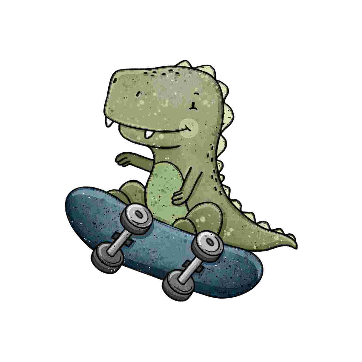 Bügelbild | Rex Skate #1 | Katzengold Designs