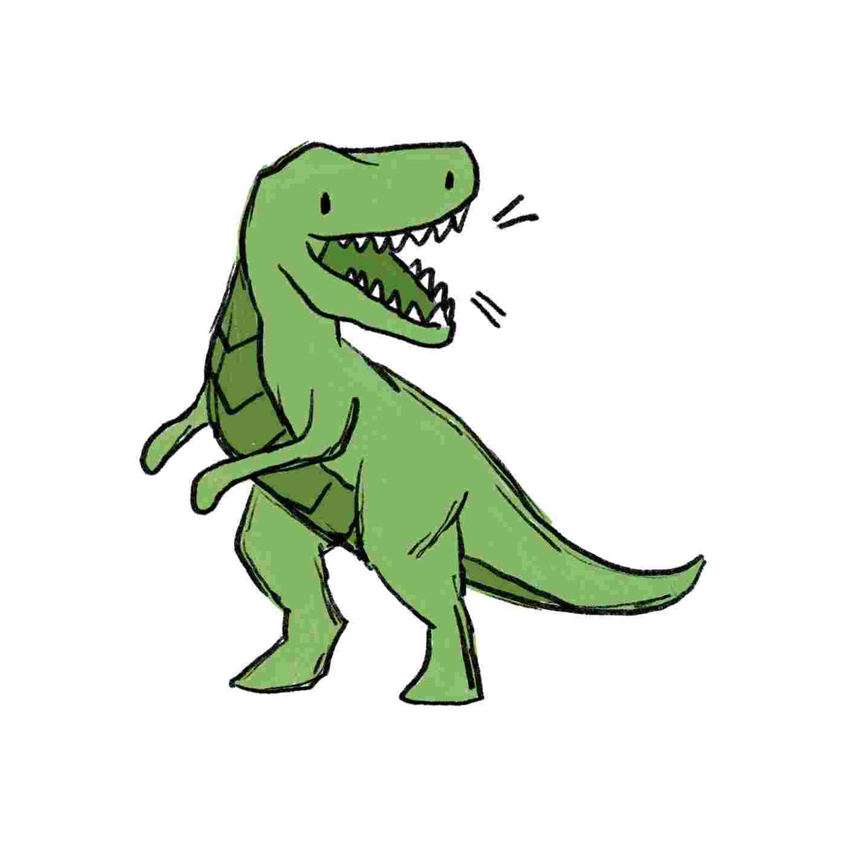 Bügelbild | Dino Scratchi #5 | Katzengold Designs