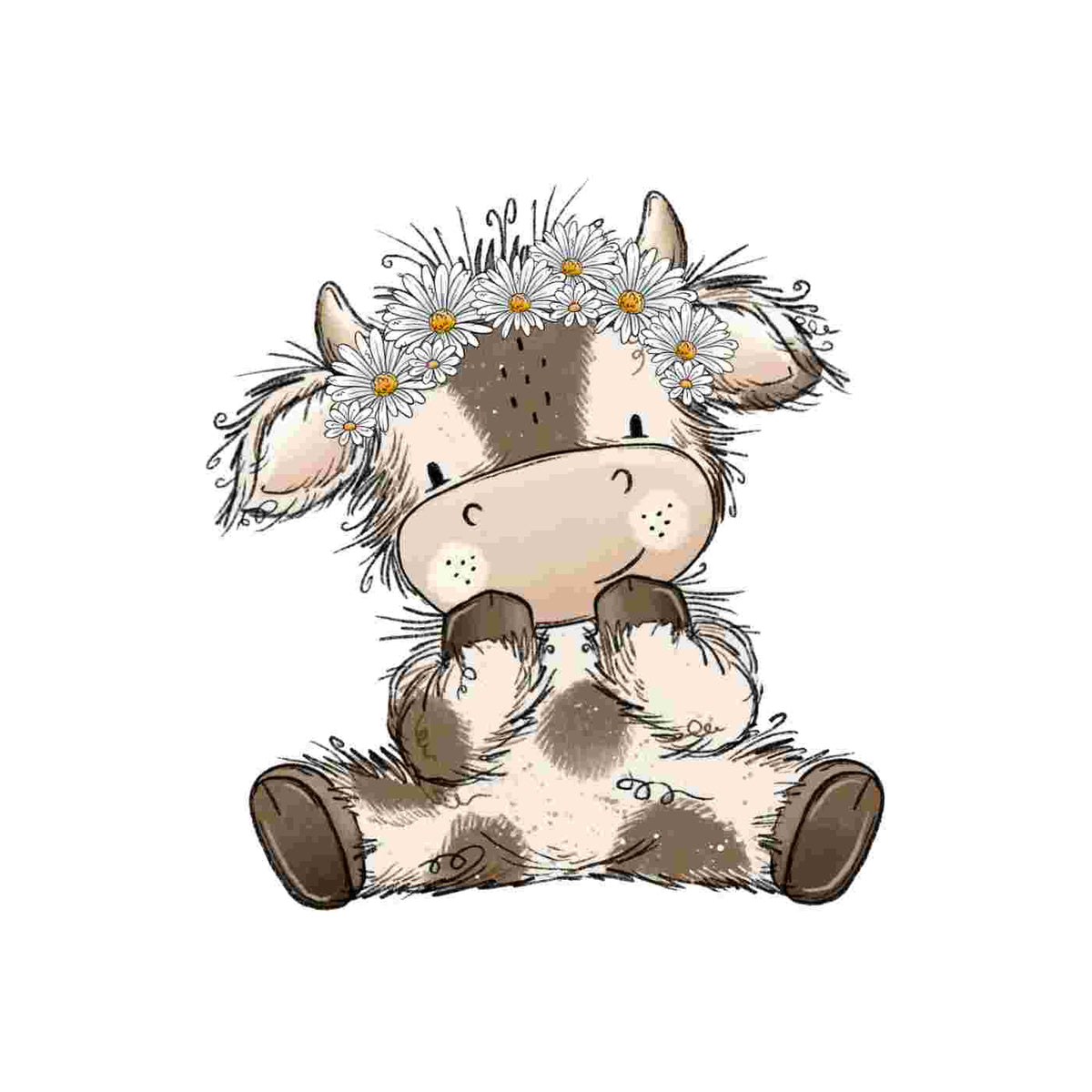 Bügelbild | little cow #5 | Katzengold Designs