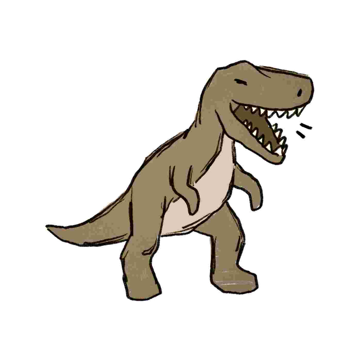 Bügelbild | Dino Scratchi #4 | Katzengold Designs