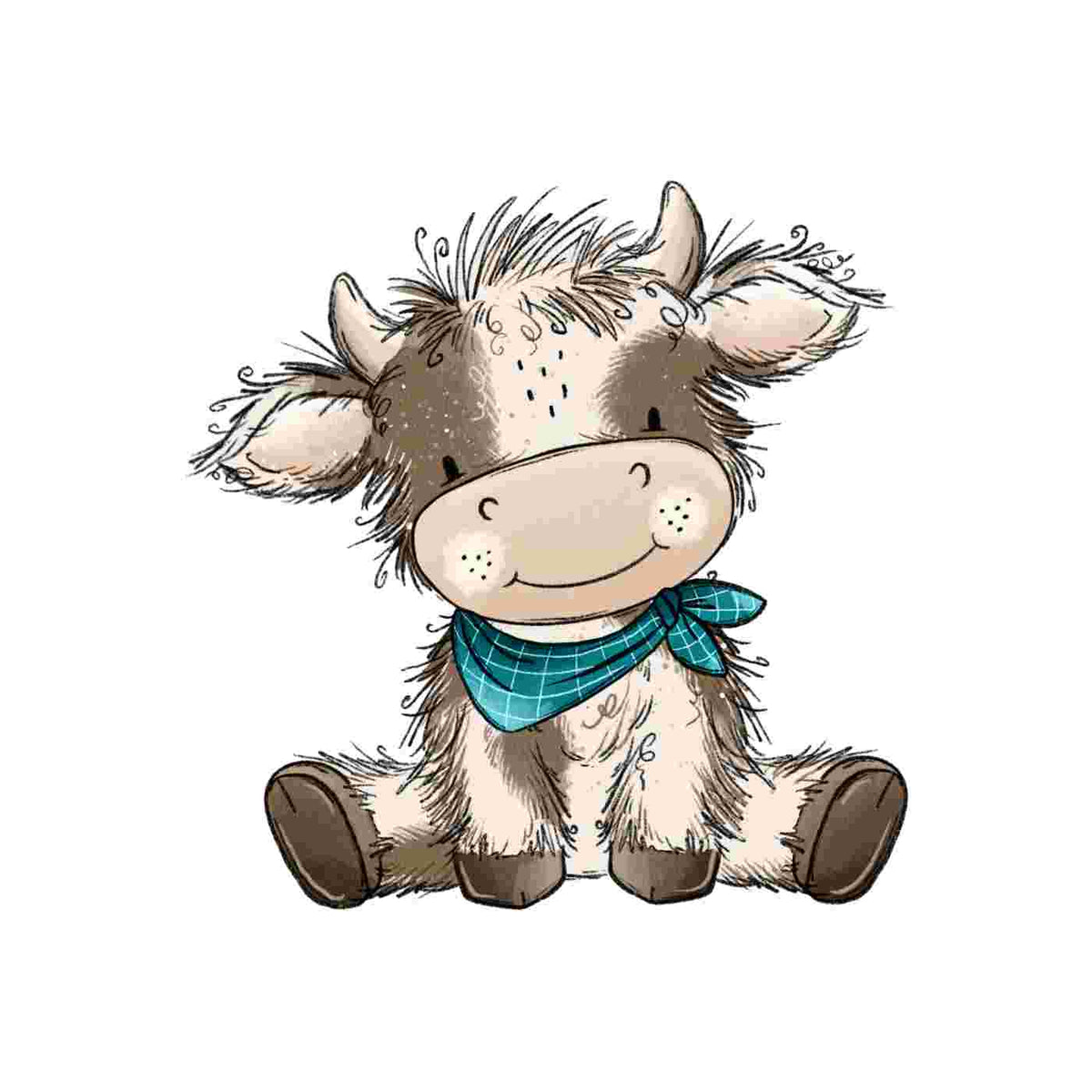 Bügelbild | little cow #3 | Katzengold Designs