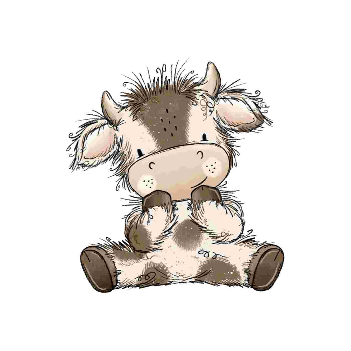 Bügelbild | little cow #2 | Katzengold Designs