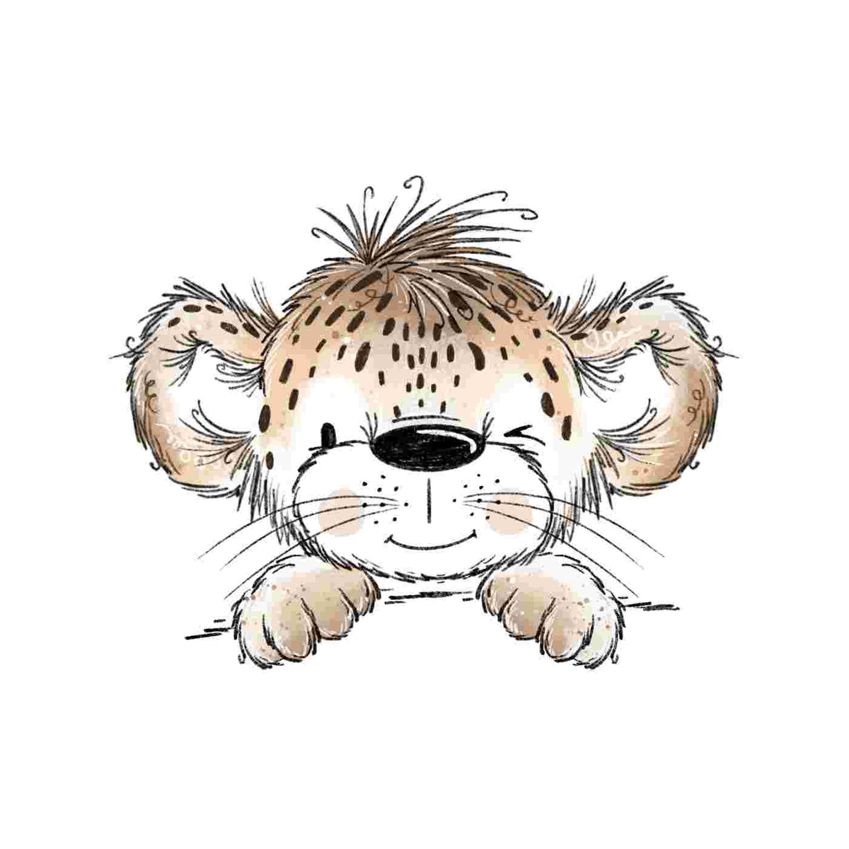 Bügelbild | Leopard #2 | Katzengold Designs