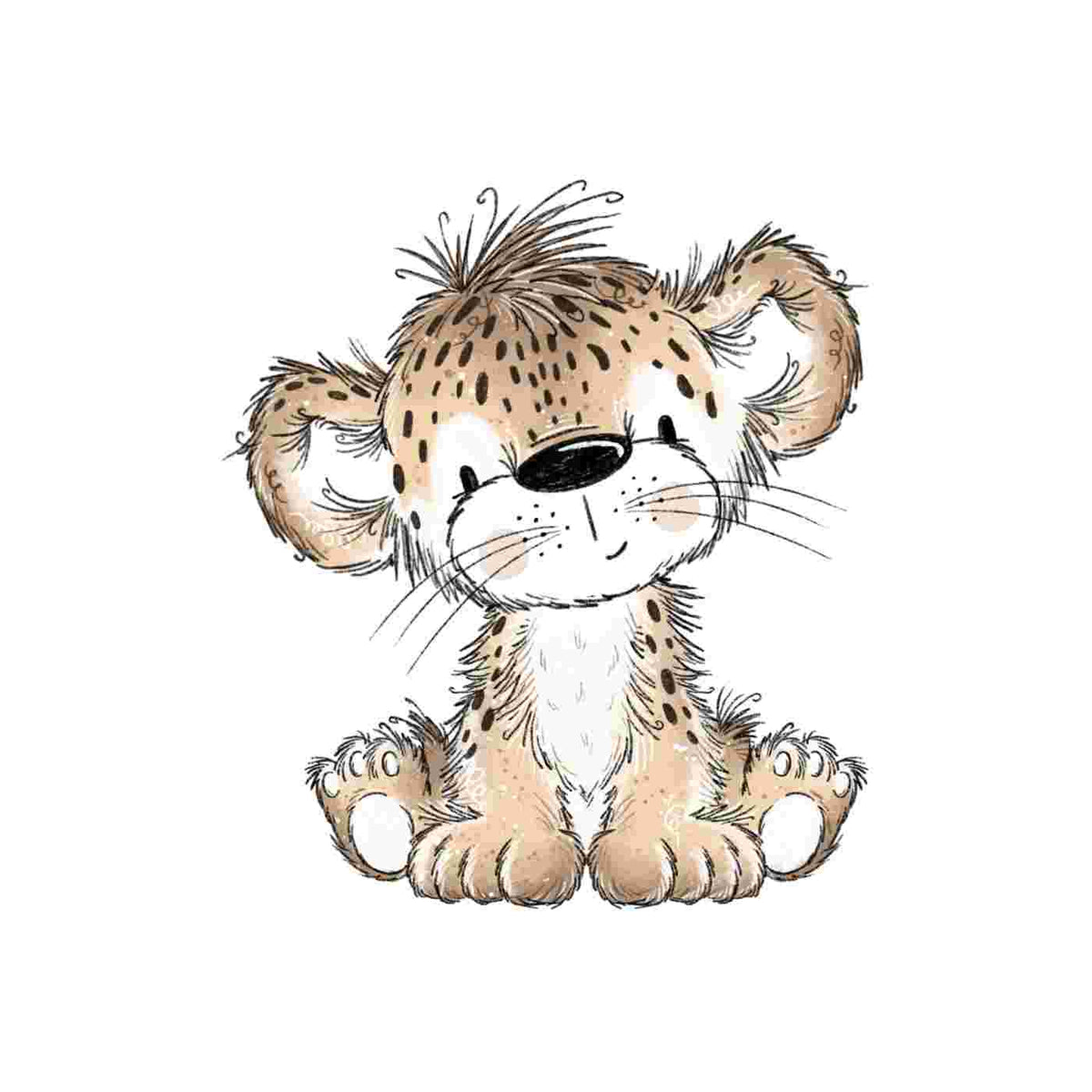 Bügelbild | Leopard #1 | Katzengold Designs