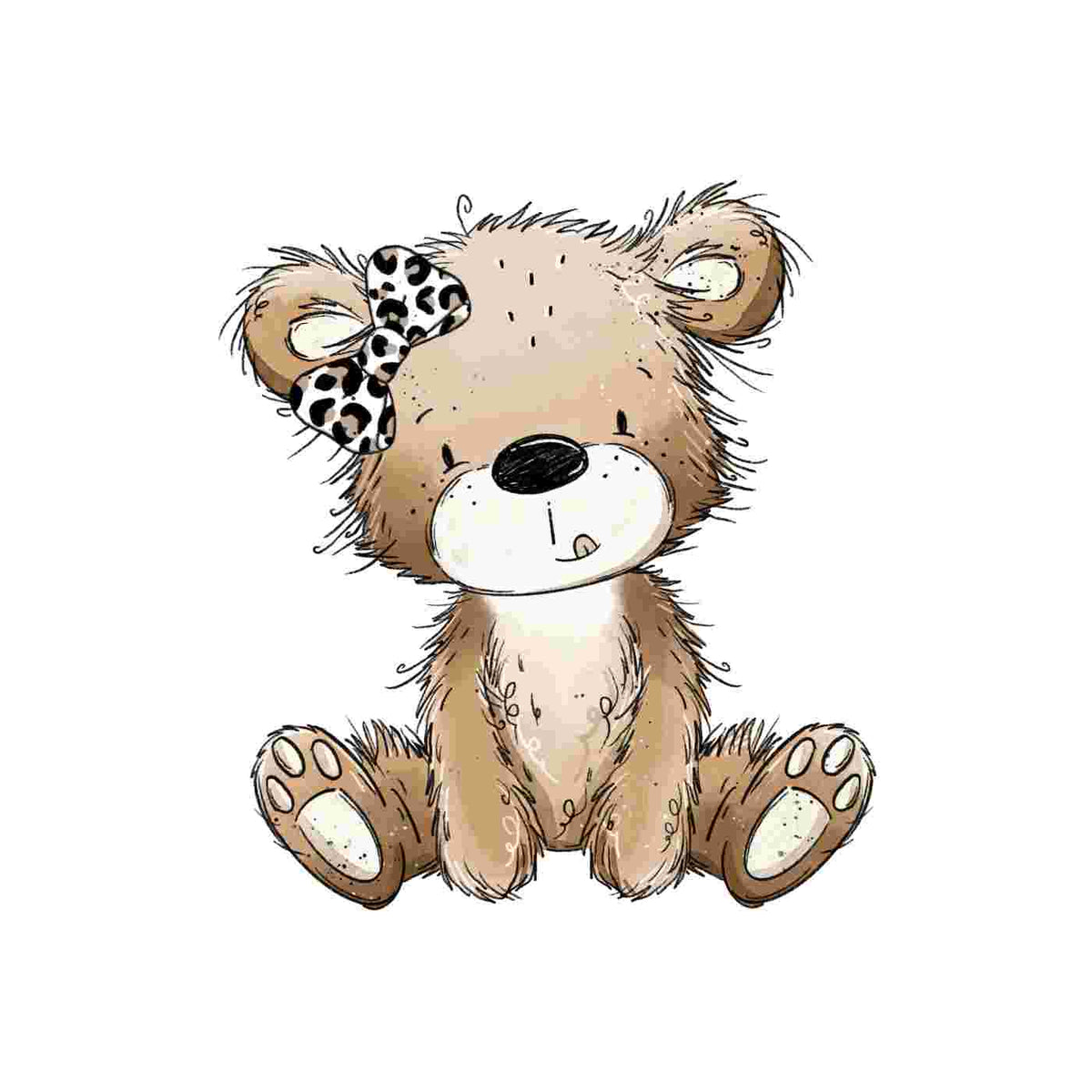 Bügelbild | Wutbär #3 | Katzengold Designs