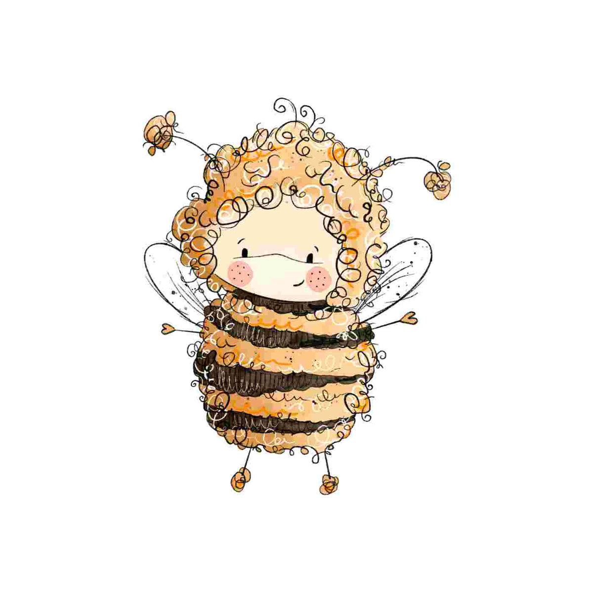 Bügelbild | Hummel #2 | Katzengold Designs