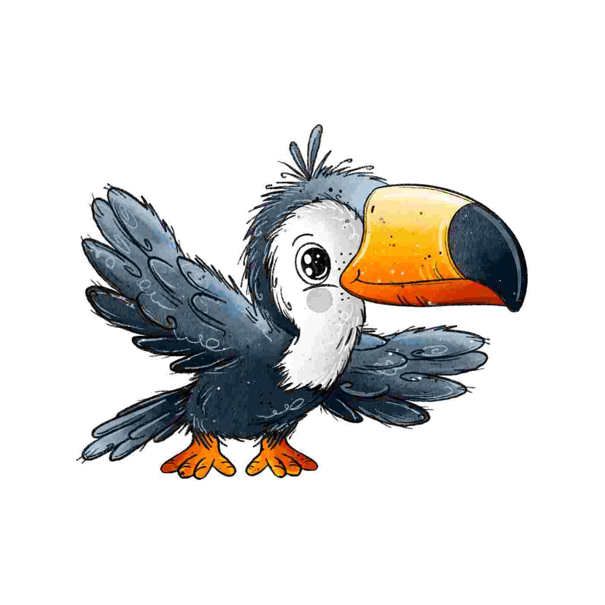 Bügelbild | Tucan #1 | Katzengold Designs