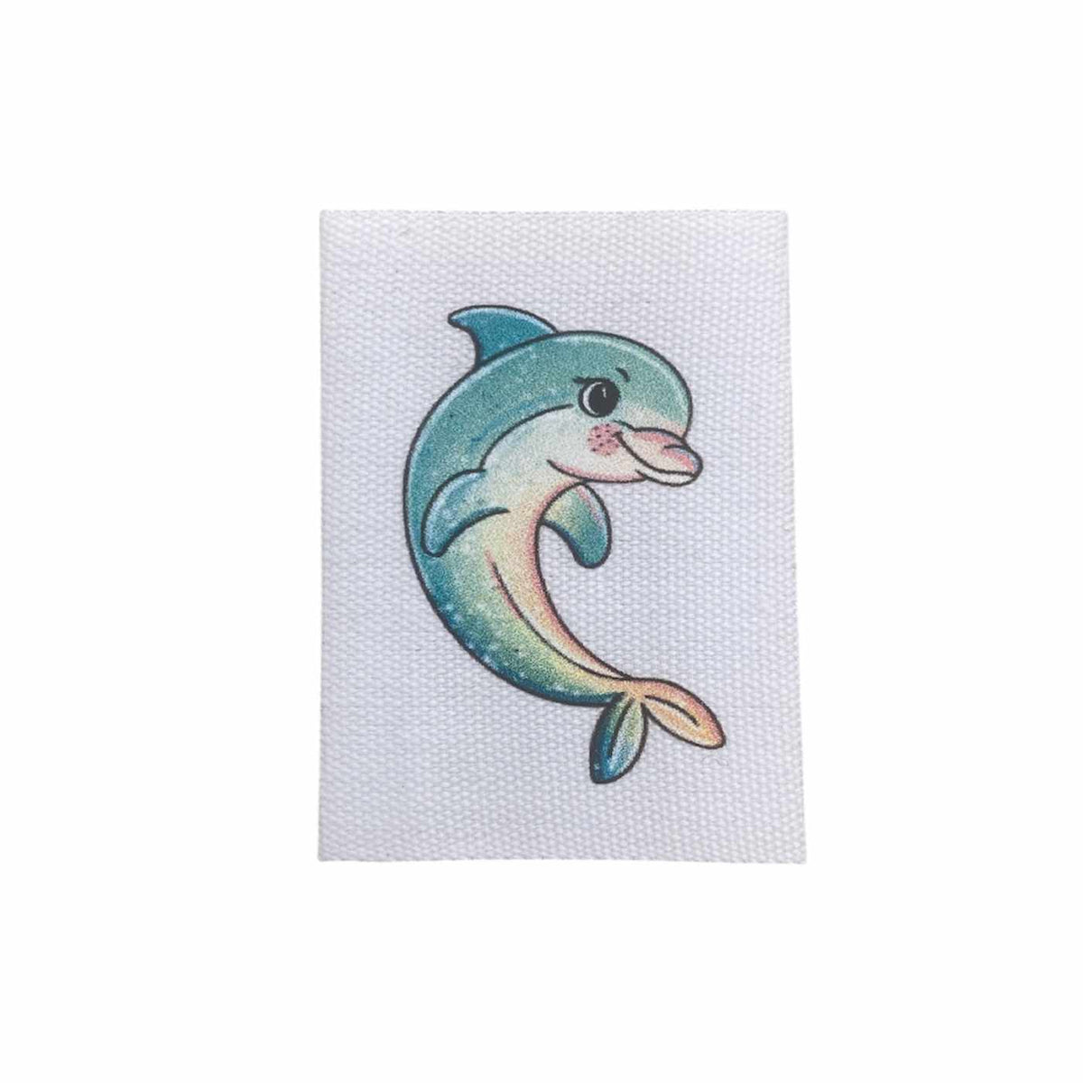 Baumwolllabel | Delfin #2 | Katzengold Designs