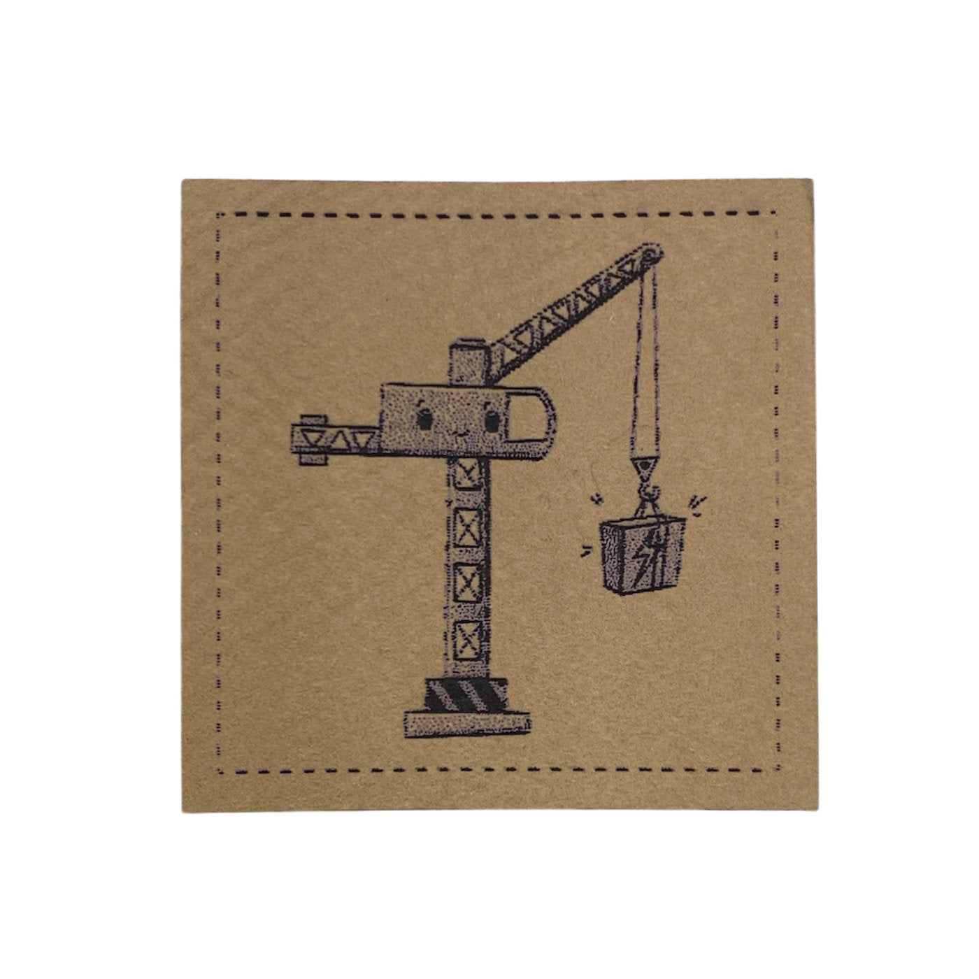 Label | 4x4 cm | Kran #3 | Katzengold Designs