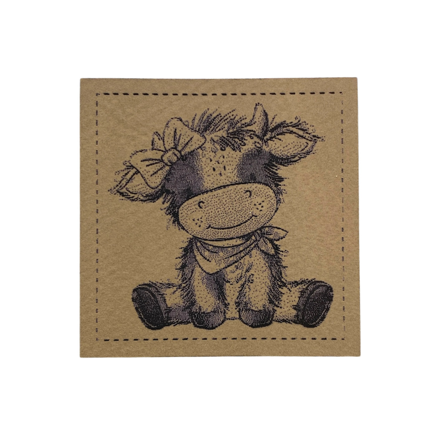 Label | 4x4 cm | little cow #4 | Katzengold Designs