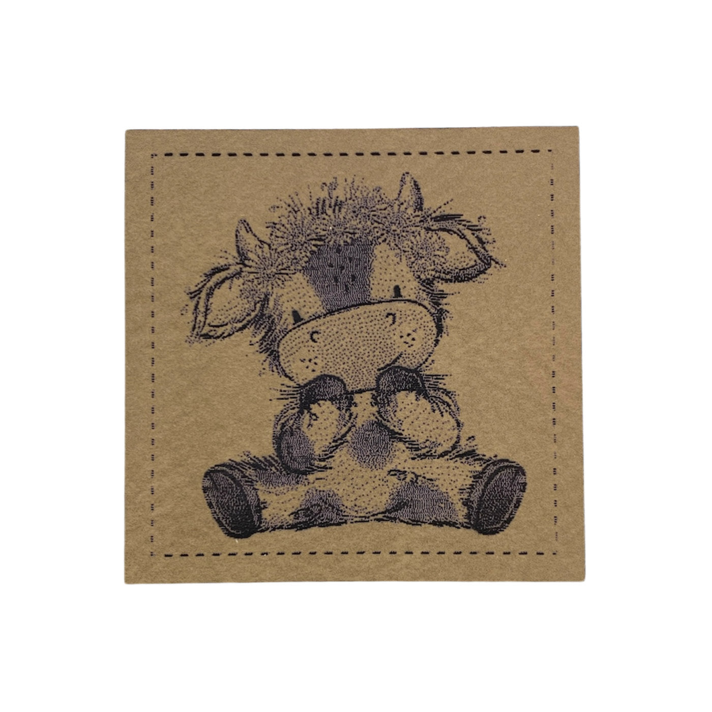Label | 4x4 cm | little cow #5 | Katzengold Designs
