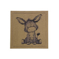Label | 4x4 cm | Donkey #1 | Katzengold Designs