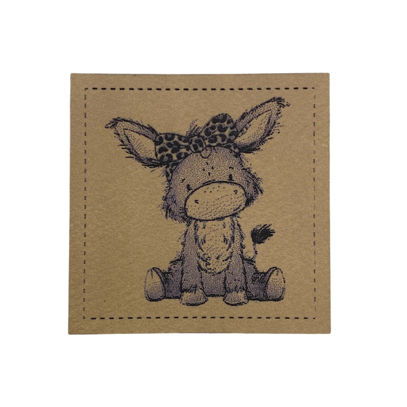 Label | 4x4 cm | Donkey #3 | Katzengold Designs