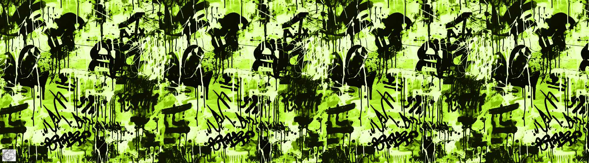 Kombi Graffiti grün | Eigenproduktion