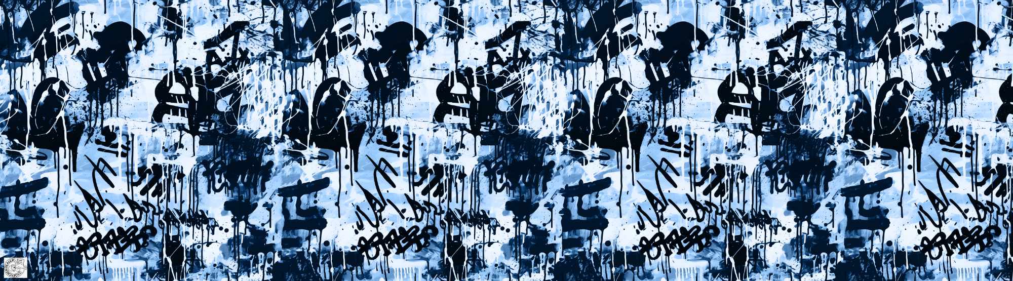 Kombi Graffiti blau | Eigenproduktion