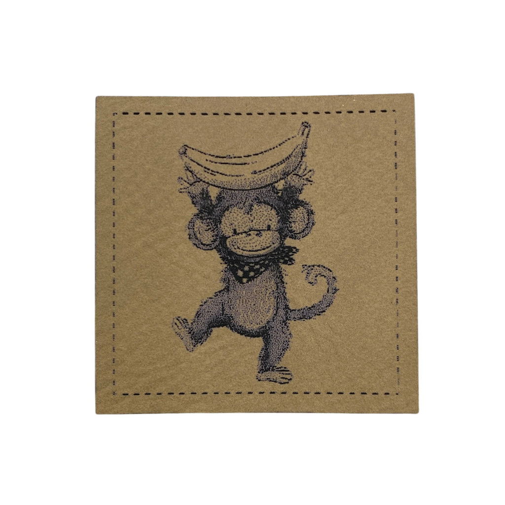 Label | 4x4 cm | Monkey #3 | 30 Farben