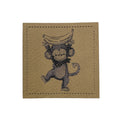 Label | 4x4 cm | Monkey #3 | 30 Farben