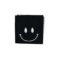 4 Stück Weblabel | Smiley | schwarz