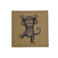 Label | 4x4 cm | Monkey #4 | 30 Farben