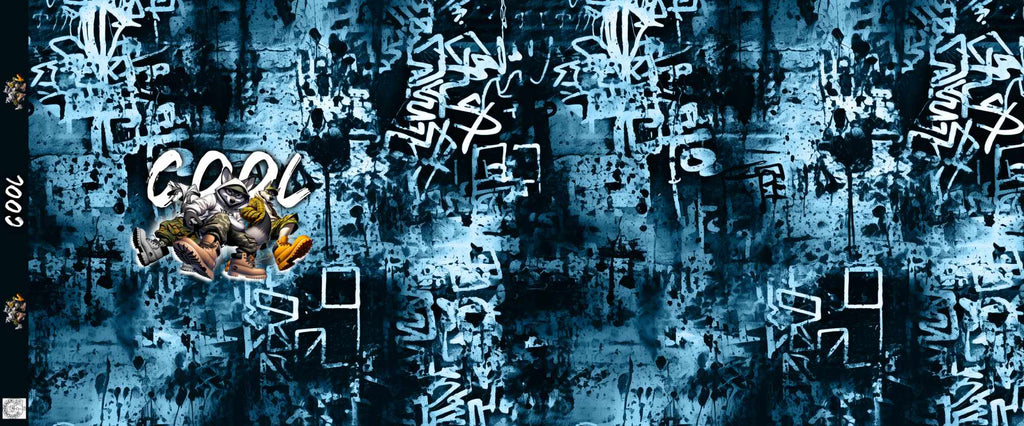 Panel Wolf dunkelblau | Eigenproduktion