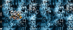 Panel Wolf dunkelblau | Eigenproduktion