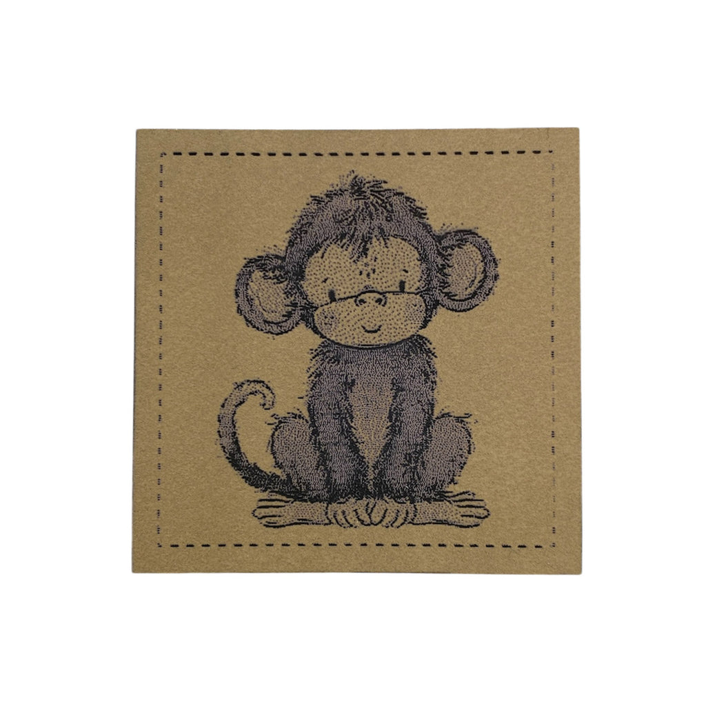 Label | 4x4 cm | Monkey #5 | 30 Farben