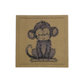 Label | 4x4 cm | Monkey #5 | 30 Farben