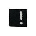 4 Stück Weblabel | ! | schwarz