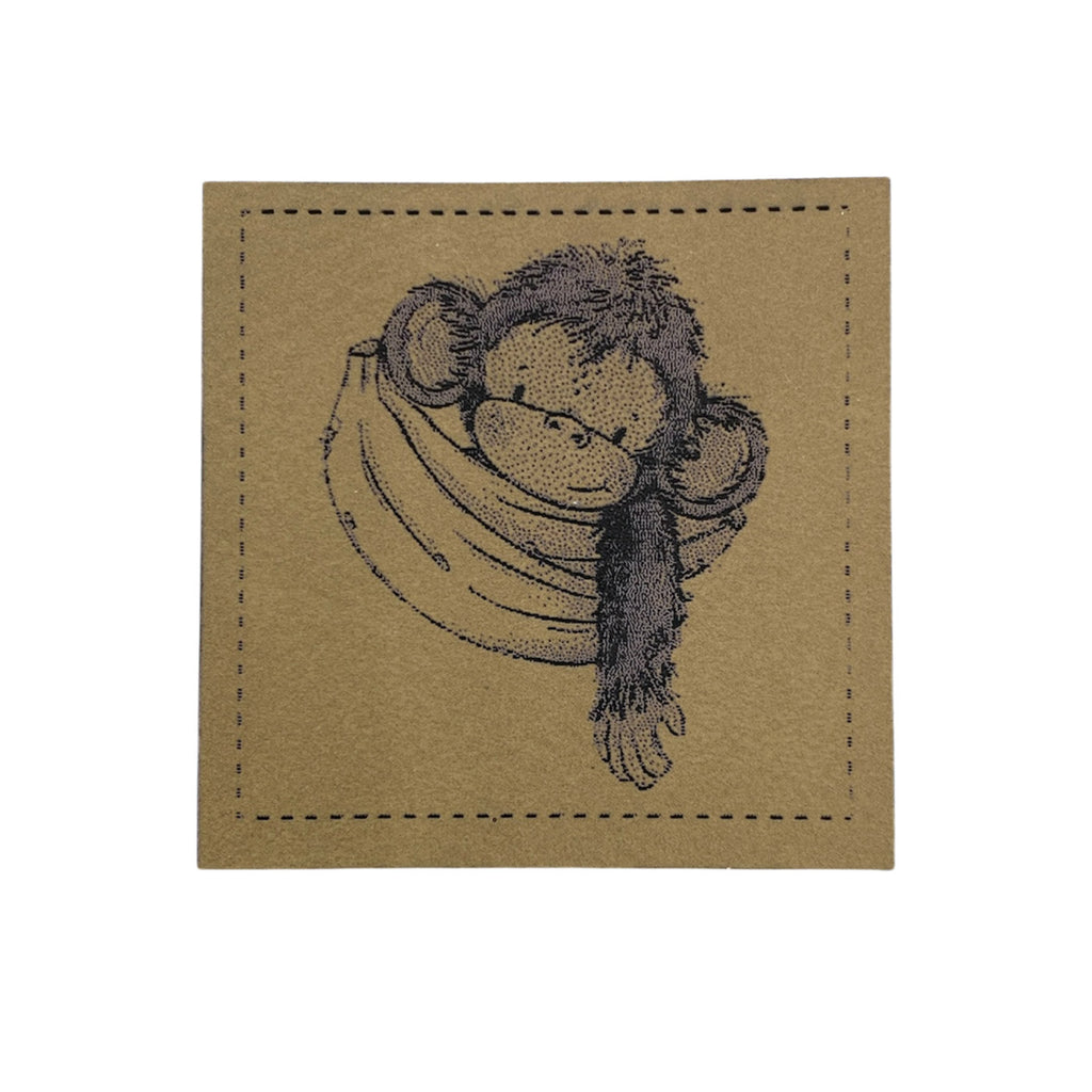 Label | 4x4 cm | Monkey #6 | 30 Farben