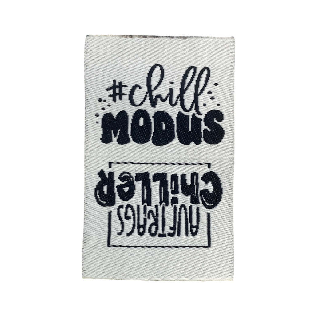 Weblabel | Chillmodus/Auftragschiller | weiß