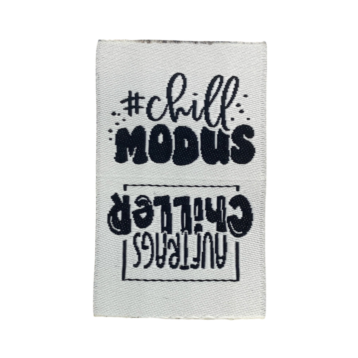 Weblabel | Chillmodus/Auftragschiller | weiß