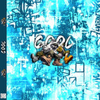 Panel Wolf hellblau | Eigenproduktion