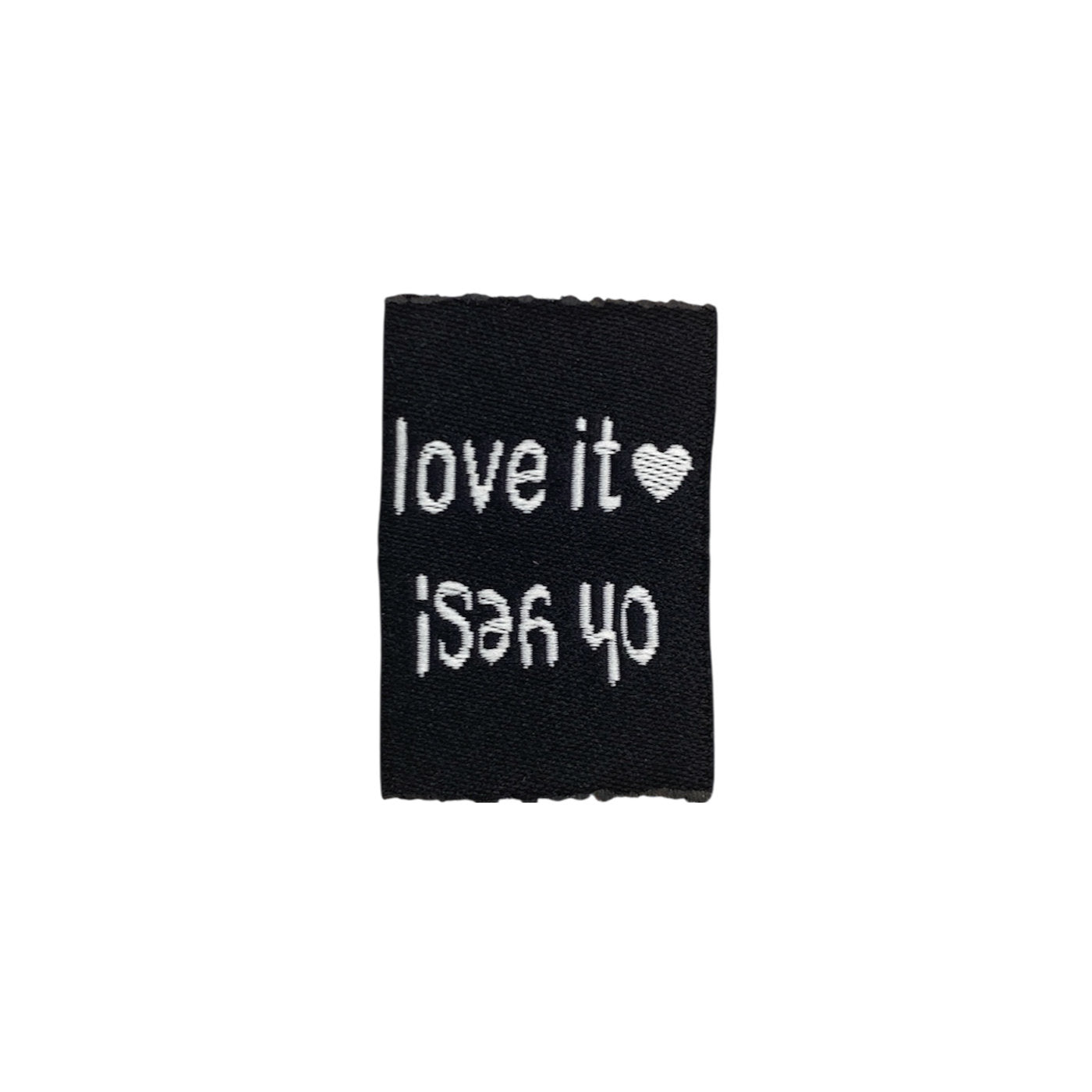 Weblabel | oh yes/love it | schwarz