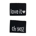 Weblabel | oh yes/love it | schwarz