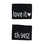 Weblabel | oh yes/love it | schwarz
