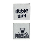 Weblabel | little girl/Prinzessin | weiß