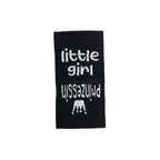 Weblabel | little girl/Prinzessin | schwarz