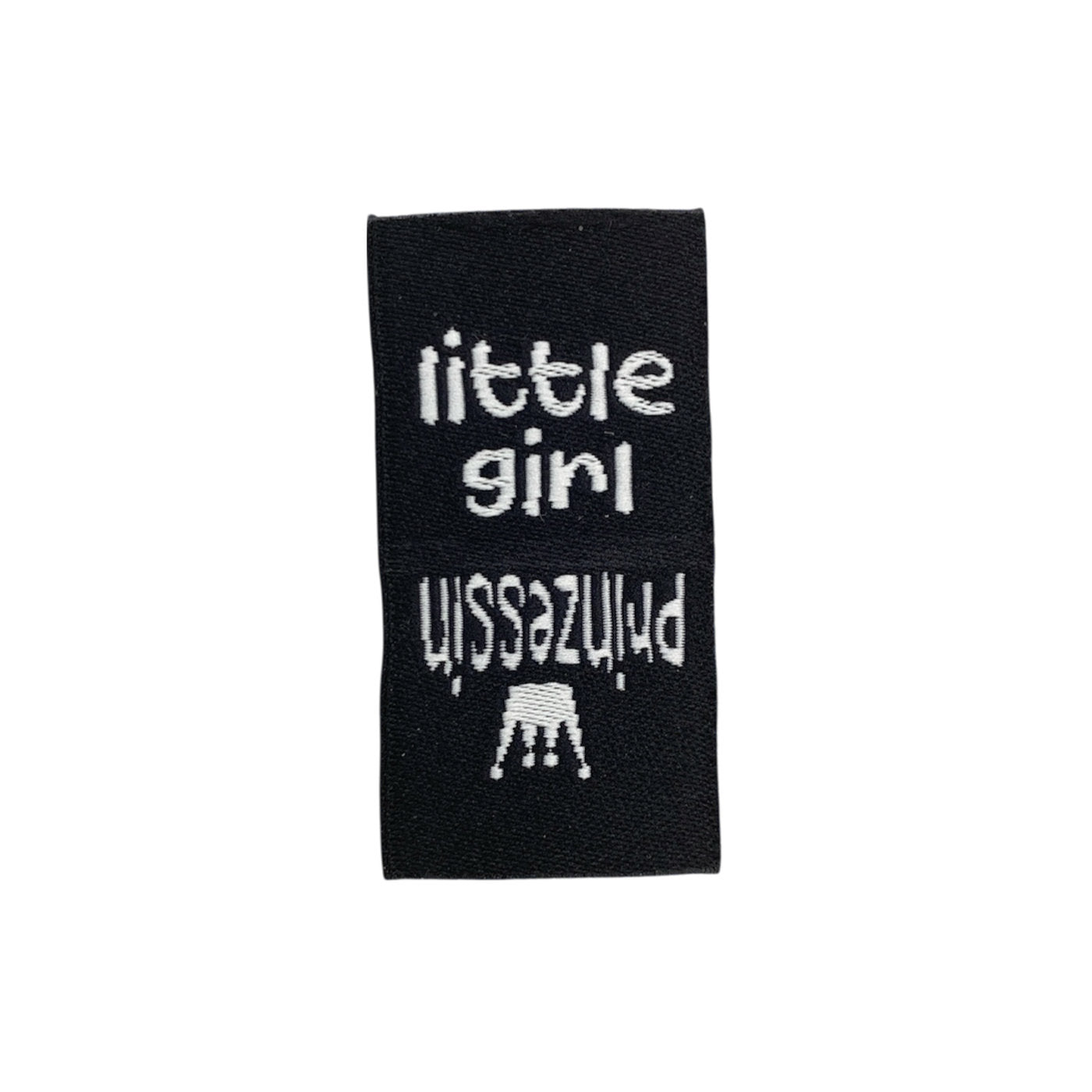 Weblabel | little girl/Prinzessin | schwarz