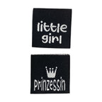 Weblabel | little girl/Prinzessin | schwarz