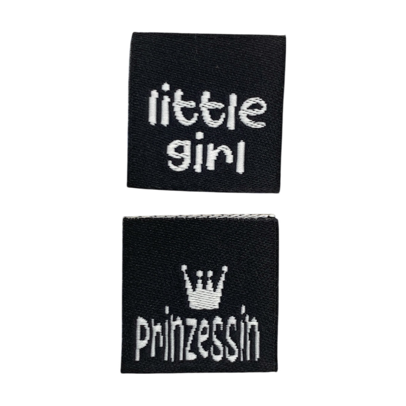 Weblabel | little girl/Prinzessin | schwarz