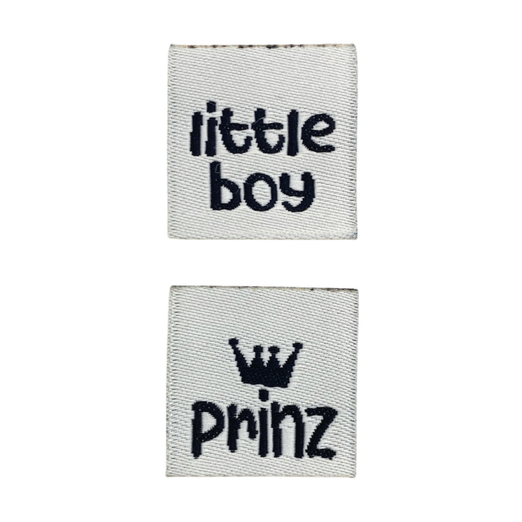 Weblabel | little boy/Prinz | weiß