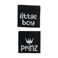 Weblabel | little boy/Prinz | schwarz