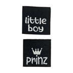Weblabel | little boy/Prinz | schwarz