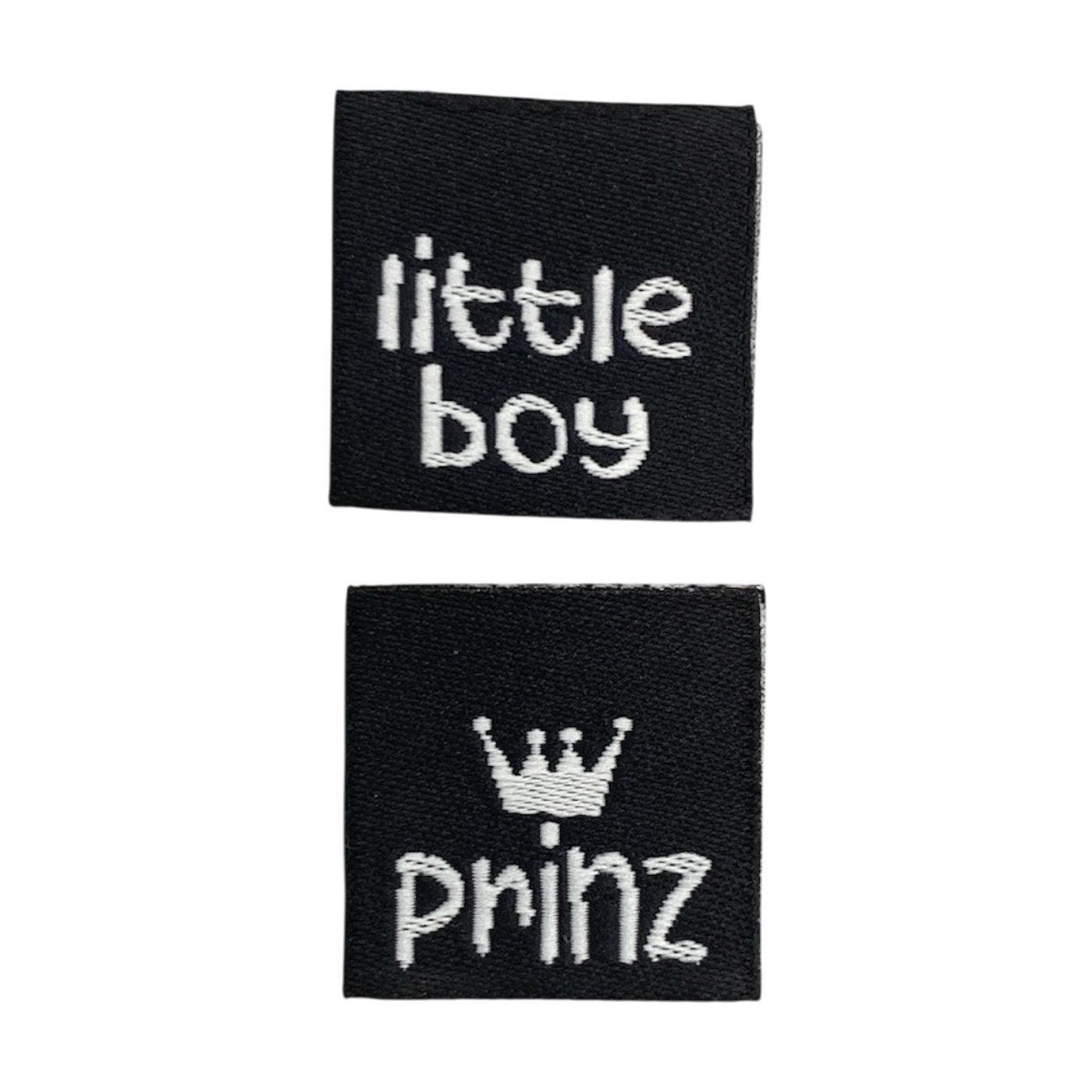 Weblabel | little boy/Prinz | schwarz